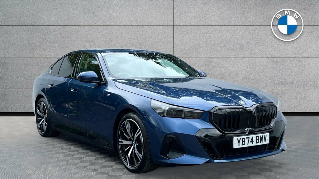 BMW 5 Series 530E M Sport Pro Saloon YB74BWV Blue #2