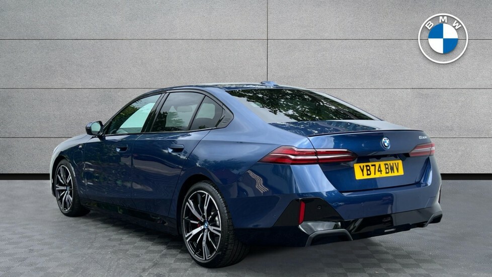 BMW 5 Series 530E M Sport Pro Saloon YB74BWV Blue #3