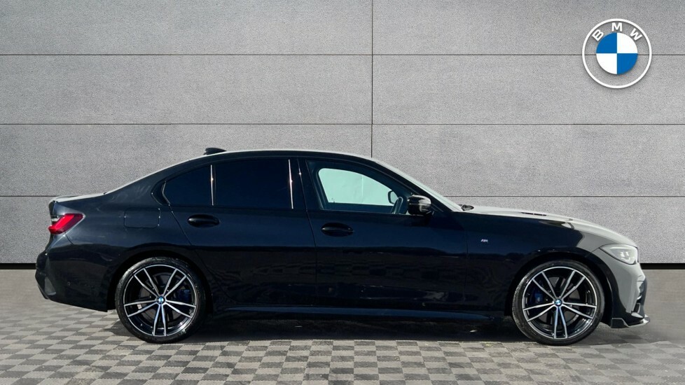 BMW 3 Series 320I M Sport Saloon YP22FJA Black #6