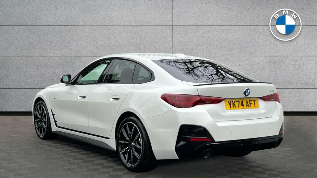 BMW 4 Series Gran Coupe 420I M Sport Gran Coupe YK74AFT White #3
