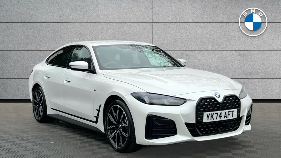 BMW 4 Series Gran Coupe 420I M Sport Gran Coupe YK74AFT White #2