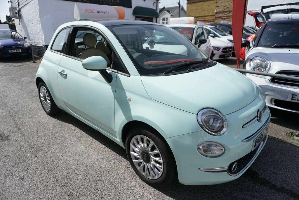 Fiat 500 1.2 Lounge Euro 6 Ss RK66EHY Green #5