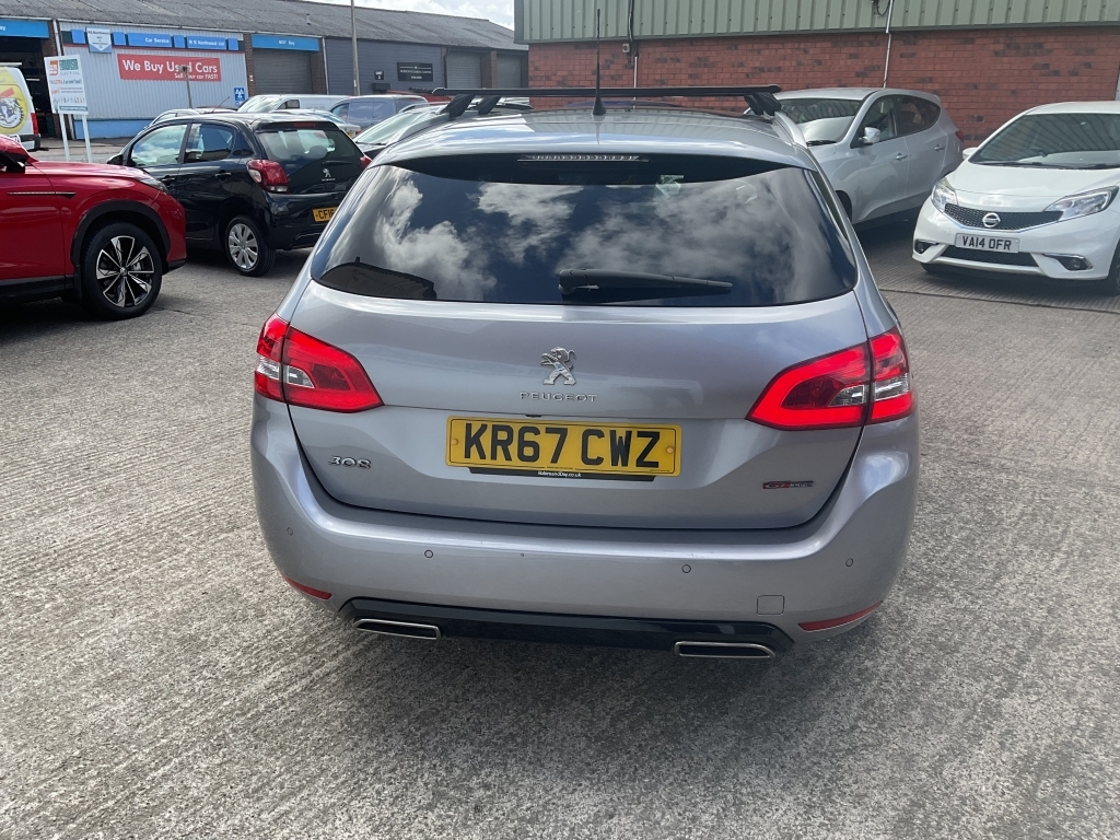 Peugeot 308 SW Estate 1.6 Blue Hdi S S Sw Gt Line KR67CWZ Grey #4