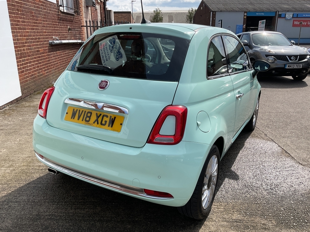 Fiat 500 Hatchback 1.2 Lounge WV18XGW Green #6