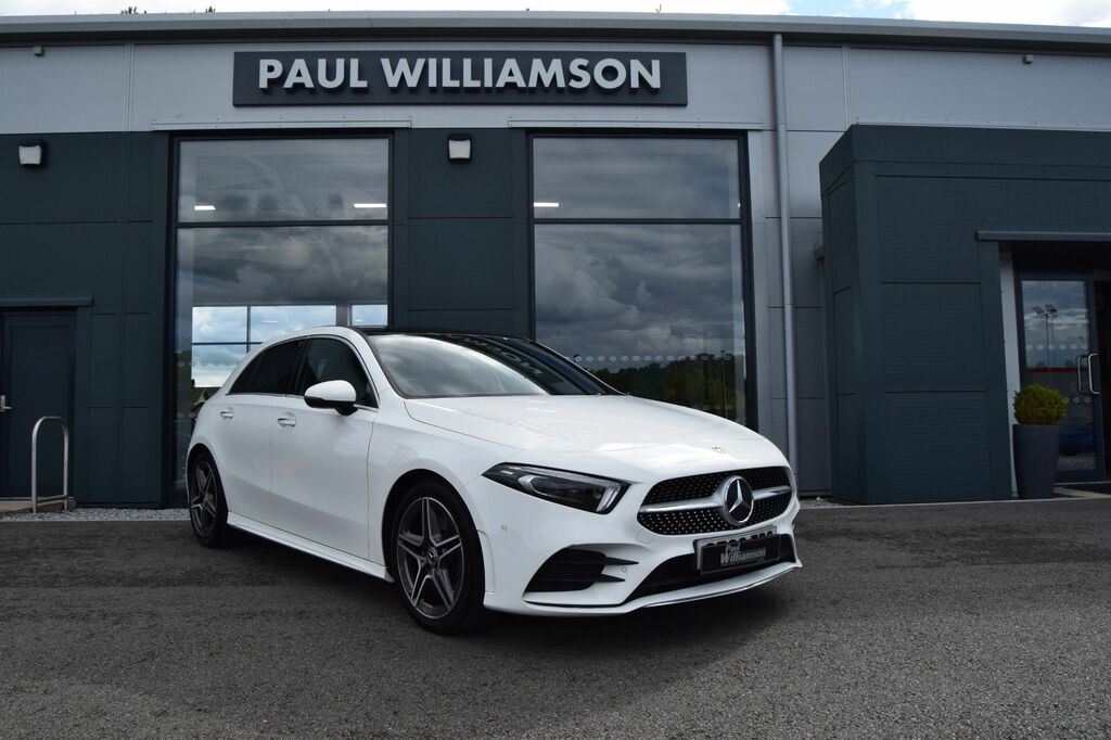 Mercedes-Benz A Class 2.0 A250 Amg Line Premium Plus Hatchback Pet White