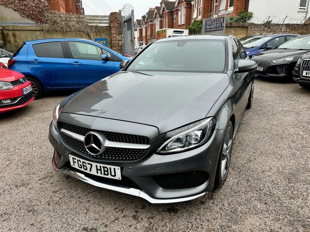 Mercedes-Benz C Class Saloon FG67HBU Grey #3