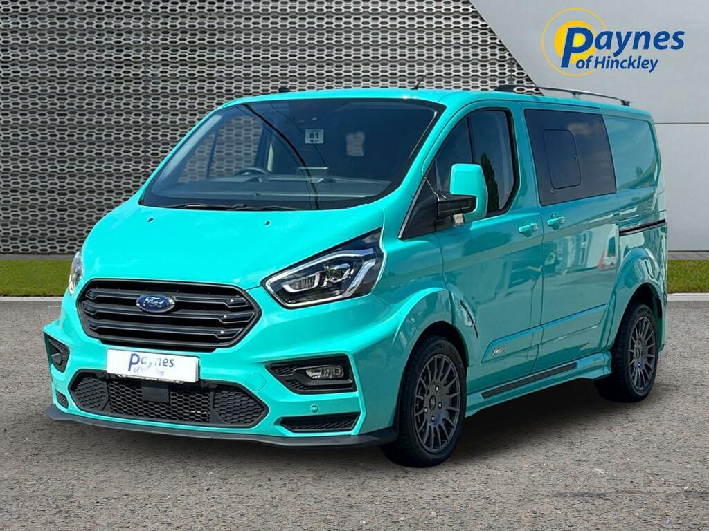 Ford Transit Custom 2.0 300 Ecoblue Ms-rt Crew Van Double Cab Dies NU73RVO Green #3
