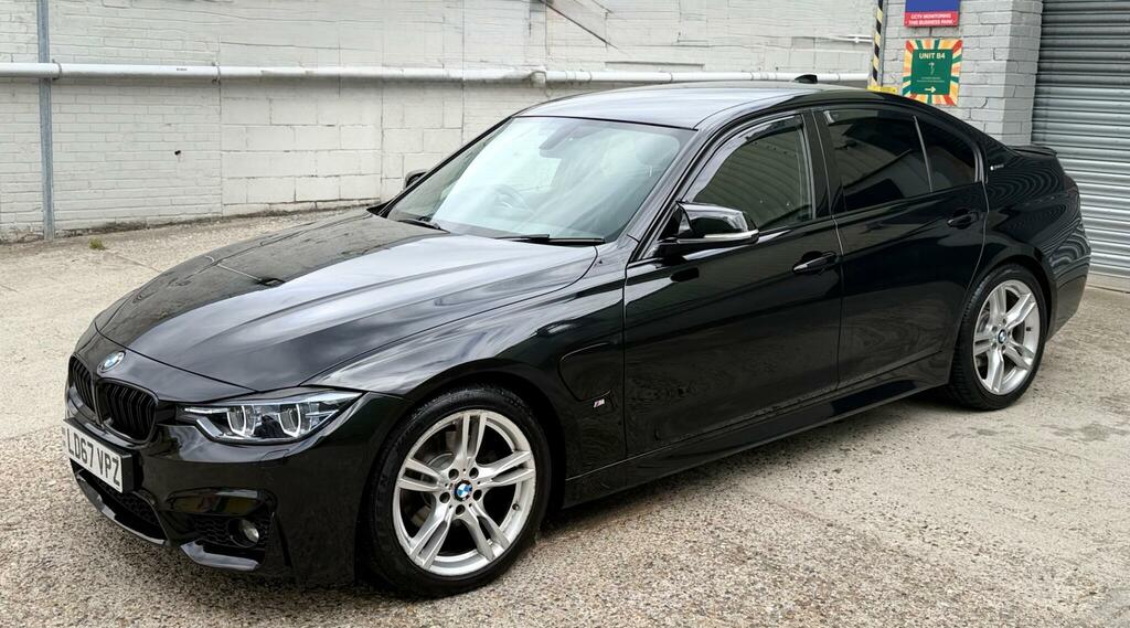 BMW 3 Series 330E M Sport LD67VPZ Black #2