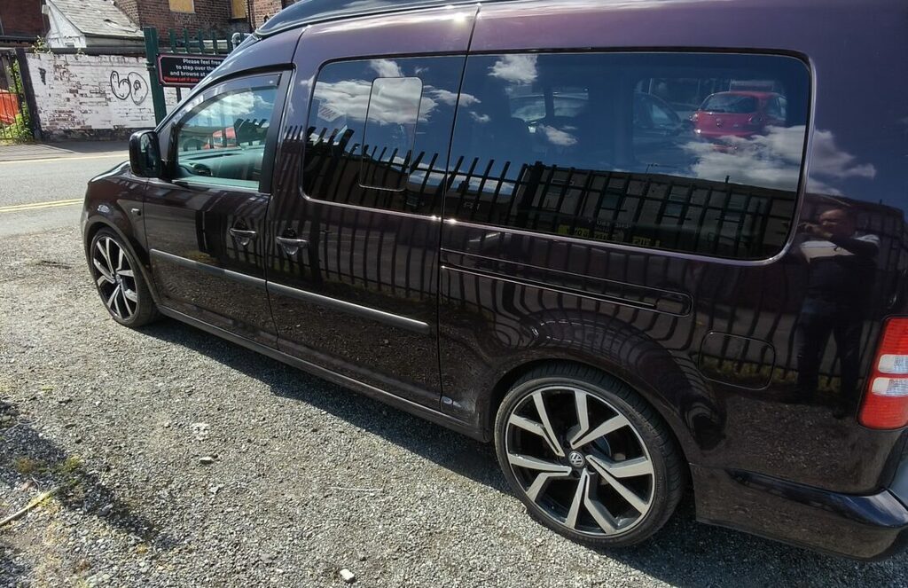 Volkswagen Caddy Diesel YK13UPW Black #4
