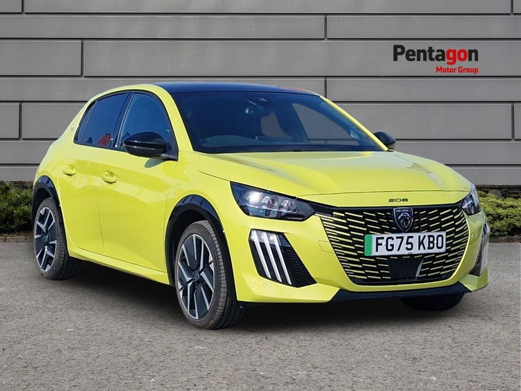 Peugeot e-208 50Kwh Gt Hatchback 7.4Kw Charge Yellow