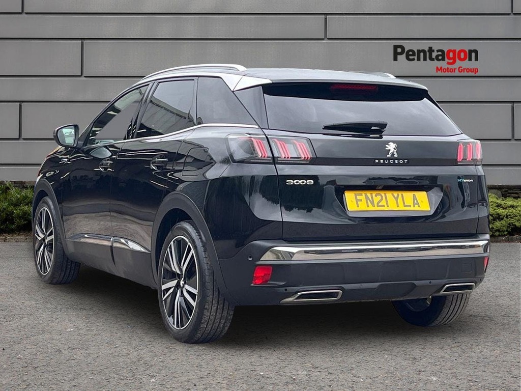 Peugeot 3008 1.6 13.2Kwh Gt Suv Plug In Hybrid E Eat FN21YLA Black #2
