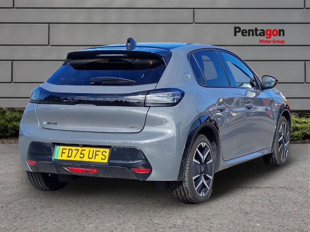 Peugeot e-208 E-208 Hatchback 115Kw Gt 51Kwh FD75UFS Grey #4