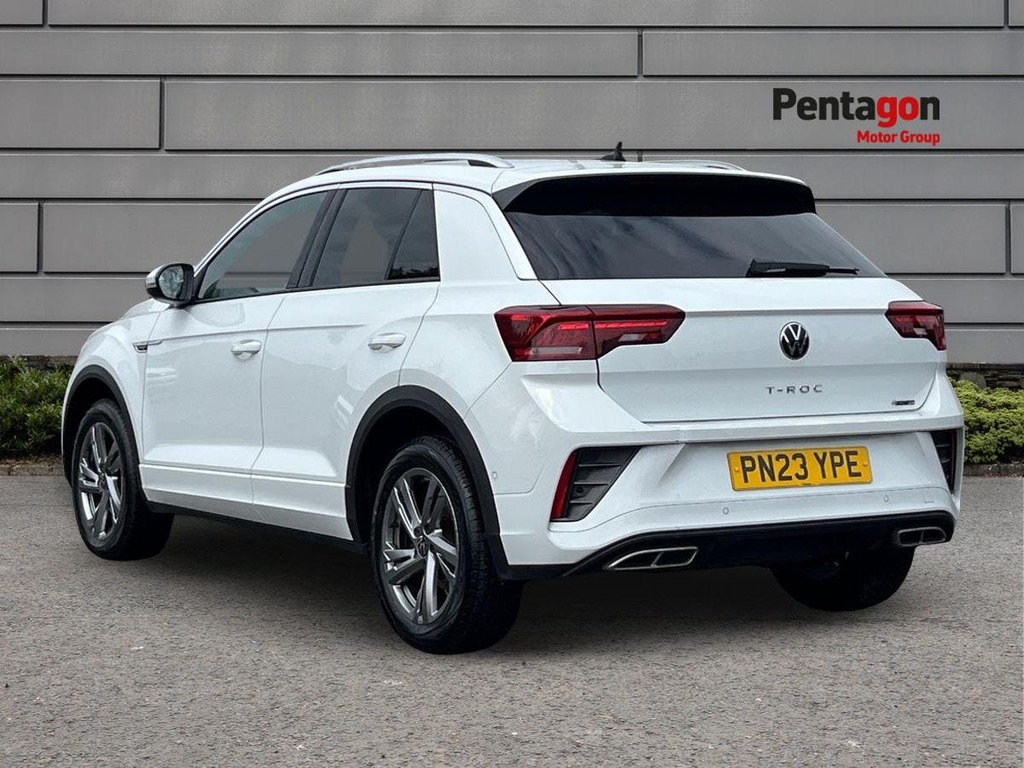 Volkswagen T-Roc 2.0 Tsi R Line Suv Dsg 4Motion Euro 6 PN23YPE White #2
