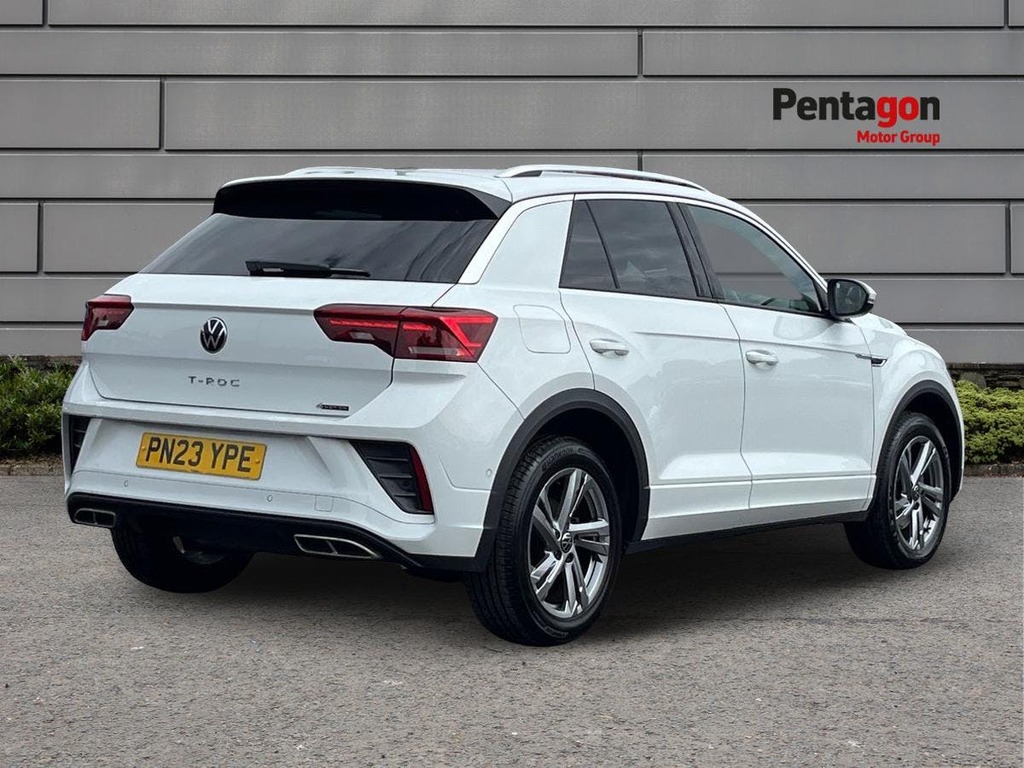 Volkswagen T-Roc 2.0 Tsi R Line Suv Dsg 4Motion Euro 6 PN23YPE White #4