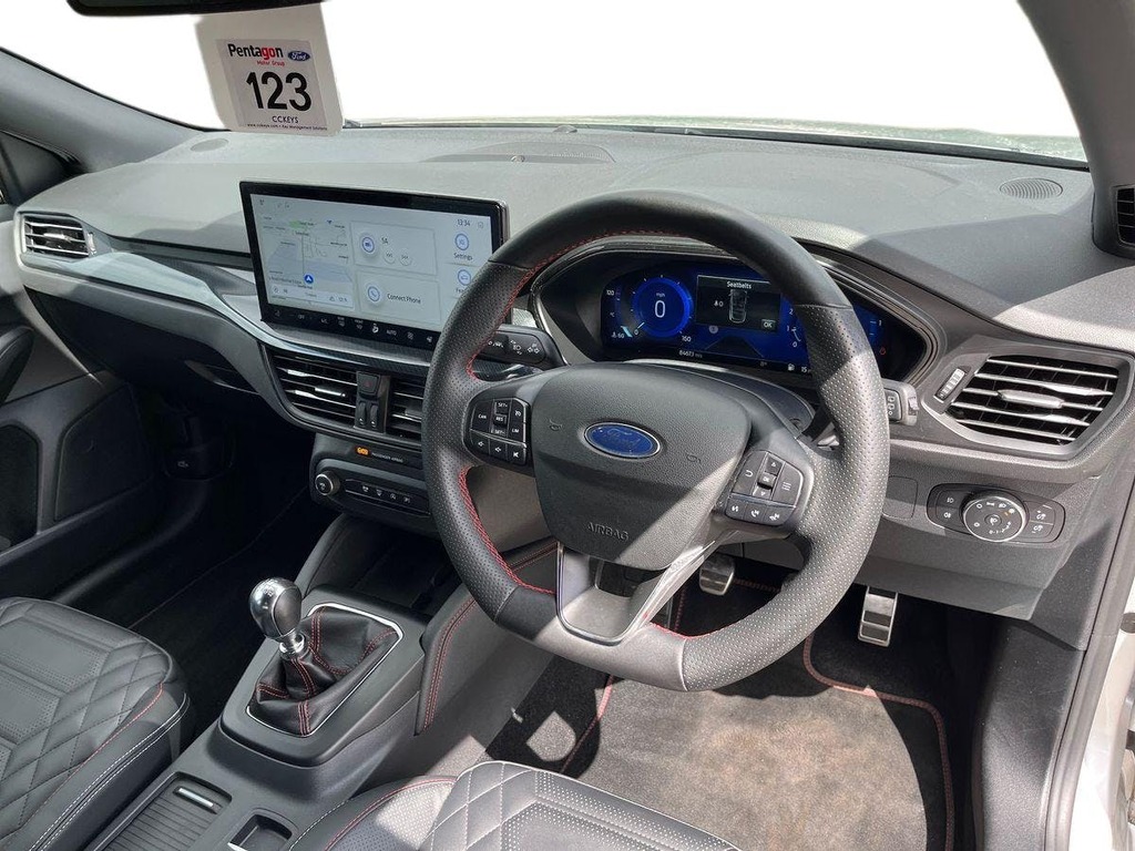 Ford Focus 1.0T Ecoboost St Line X Hatchback Manua ML73NWW Silver #5
