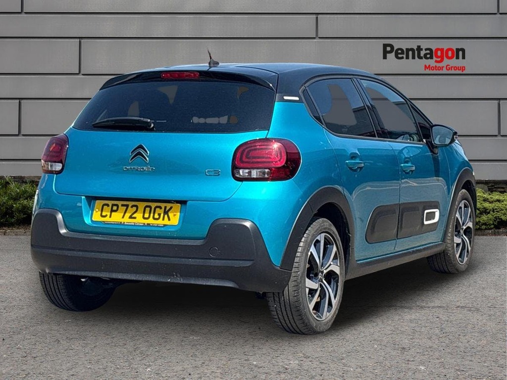 Citroen C3 1.2 Puretech Shine Plus Hatchback Eat6 CP72OGK Blue #4