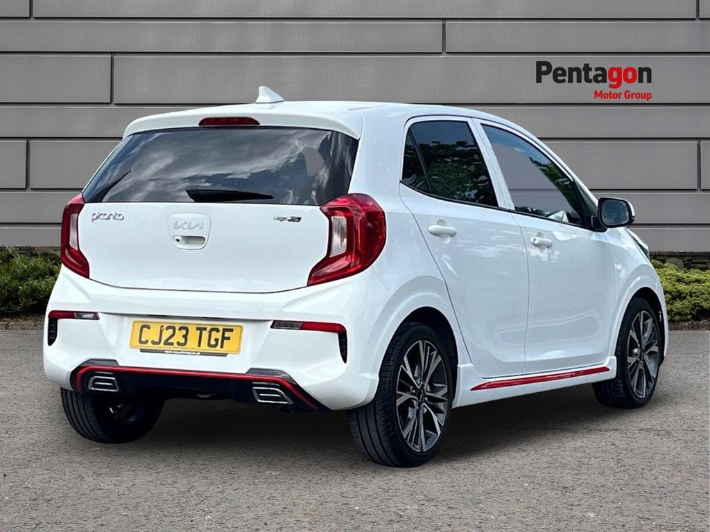 Kia Picanto 1.0 Dpi Gt Line Hatchback Euro 6 CJ23TGF White #4