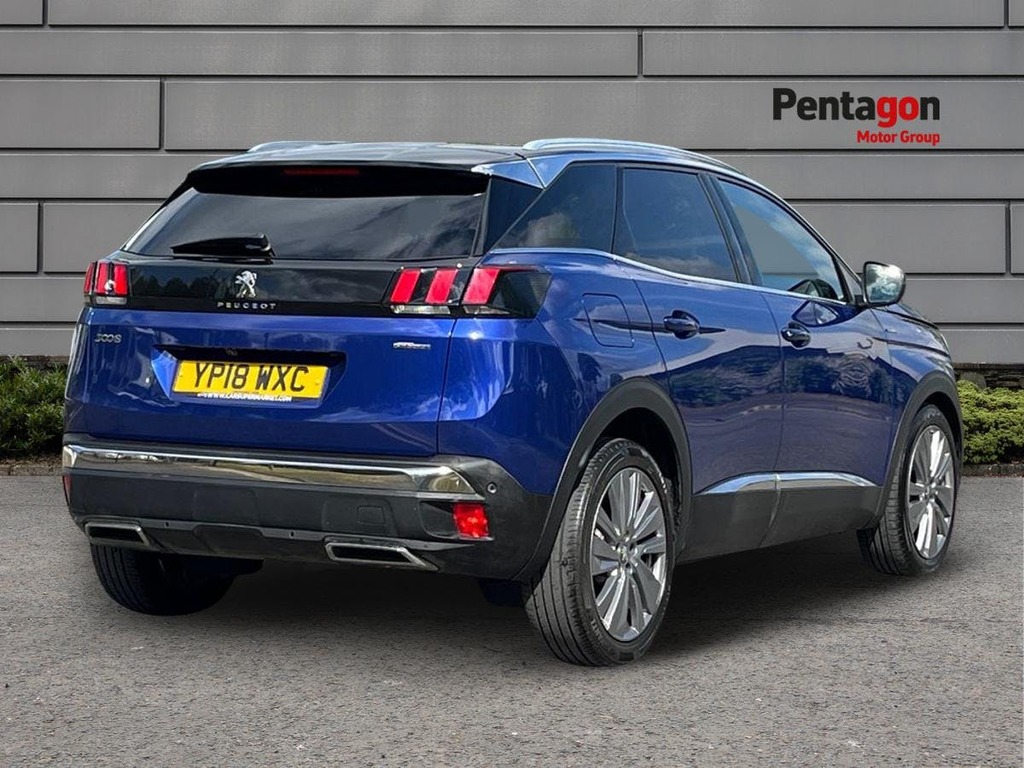 Peugeot 3008 1.6 Thp Gt Line Premium Suv Eat Euro 6 YP18WXC Blue #4