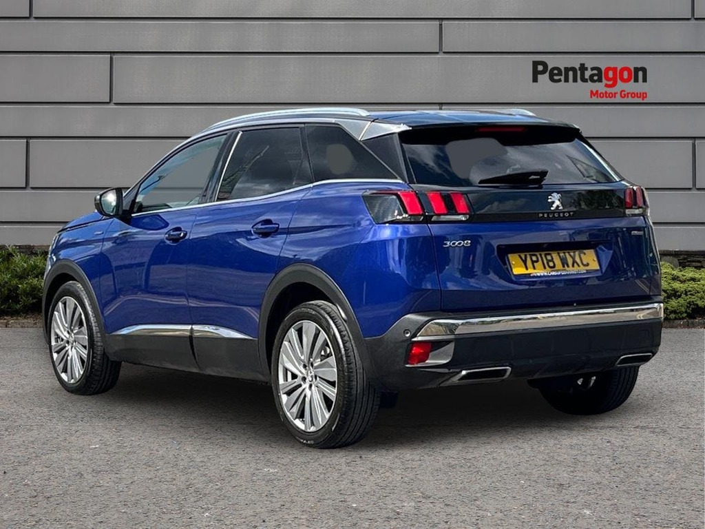 Peugeot 3008 1.6 Thp Gt Line Premium Suv Eat Euro 6 YP18WXC Blue #2