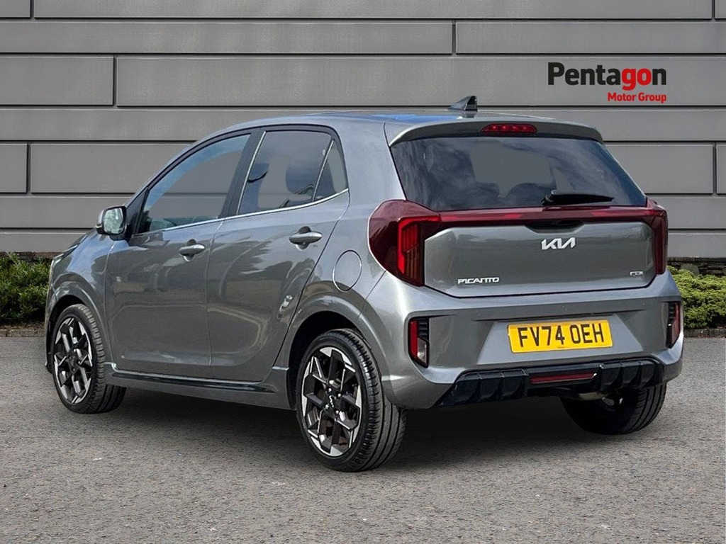 Kia Picanto 1.0 Gt Line Hatchback Euro 6 S FV74OEH Grey #2