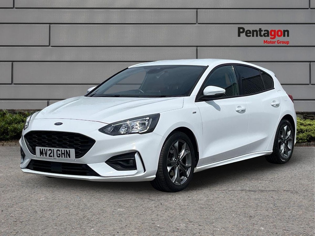 Ford Focus 1.0T Ecoboost Mhev St Line Edition Hatchback P MV21GHN White #3