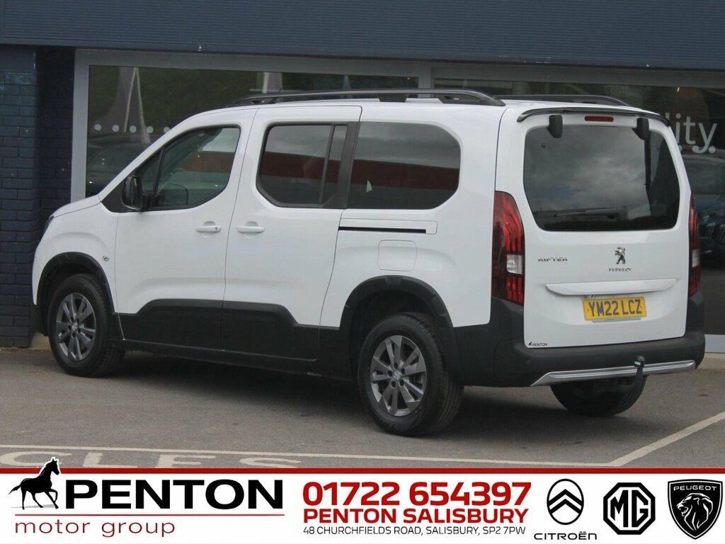 Peugeot Rifter 1.2 Puretech Allure Premium Long Mpv Eat Euro 6 S YM22LCZ White #2