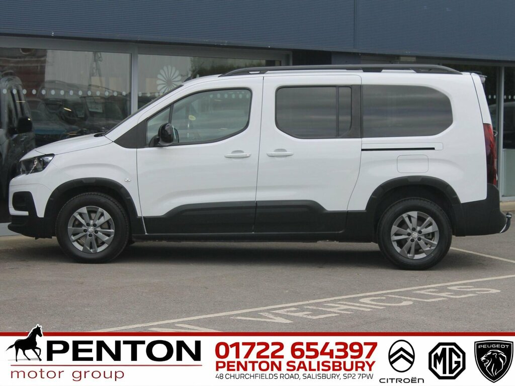 Peugeot Rifter 1.2 Puretech Allure Premium Long Mpv Eat Euro 6 S YM22LCZ White #6