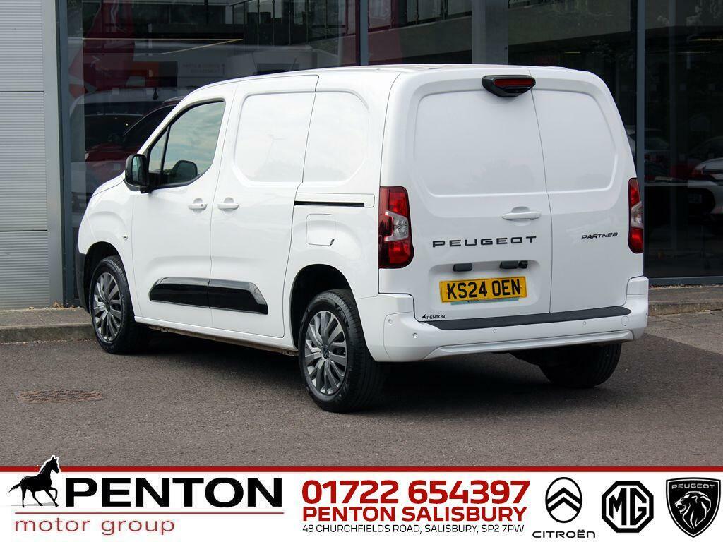 Peugeot Partner 1.5 Bluehdi 1000 Asphalt Standard Panel Van Swb Eu KS24OEN White #5