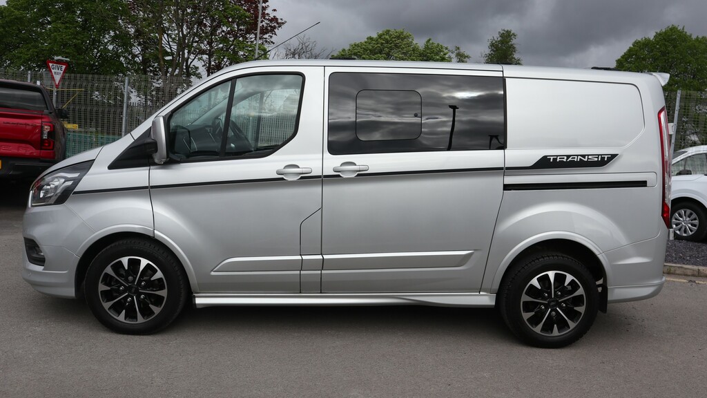 Ford Transit Custom 320 L1 Swb H1 Sport 5 Seat Kombi 170Ps Eu6 Pa WT23EHO Silver #4