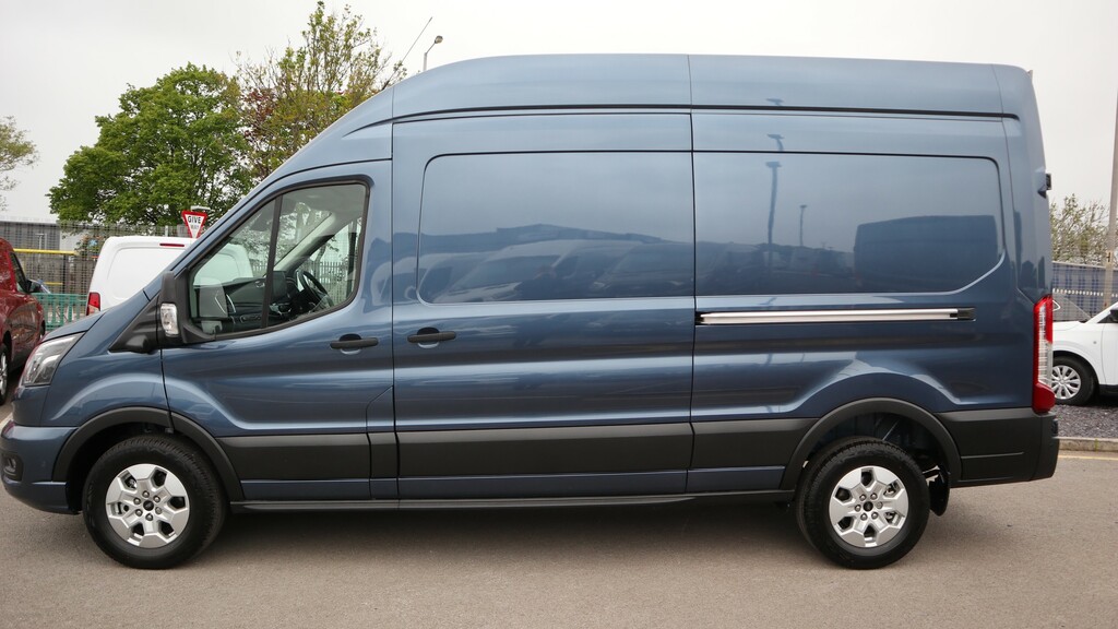 Ford Transit Custom 350 L3 Lwb H3 High Roof Limited Nav 165Ps Eu6 6 Sp WN75DYT Blue #4