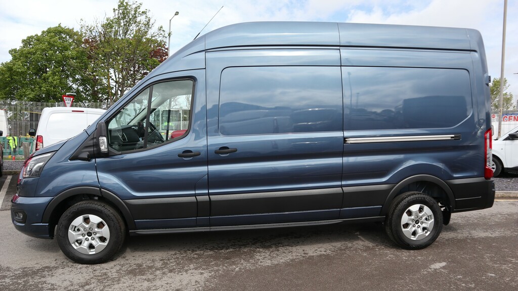 Ford Transit Custom 350 L3 Lwb H3 High Roof Limited Nav 165Ps Eu6 6 Sp WN75DZS Blue #4