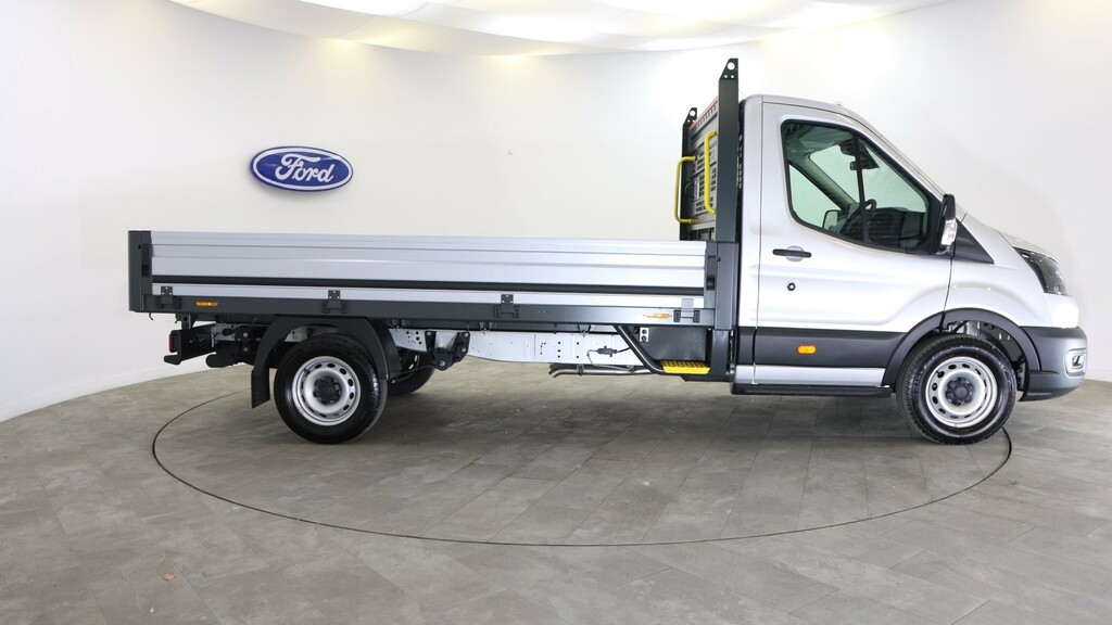 Ford Transit Custom 350 L3 Lwb H1 Leader Oss Premium Dropside 130Ps Eu ML75YRV Silver #4