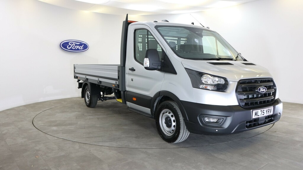 Ford Transit Custom 350 L3 Lwb H1 Leader Oss Premium Dropside 130Ps Eu ML75YRV Silver #3