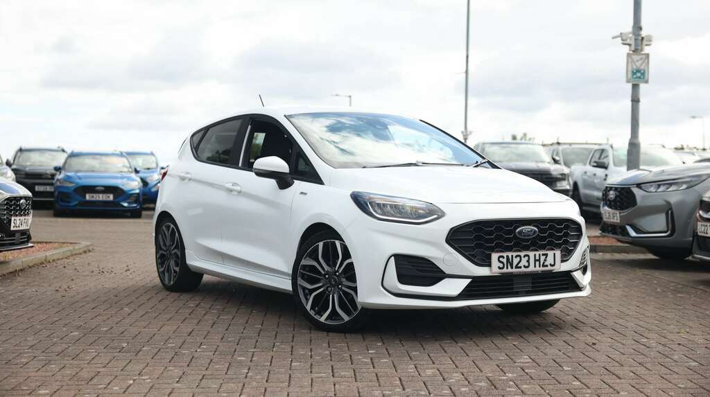 Ford Fiesta 1.0 Ecoboost St-line X SN23HZJ White #2