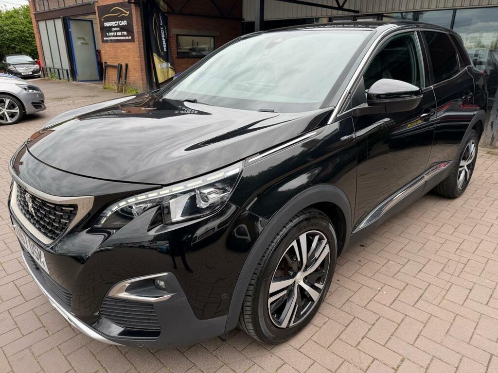 Peugeot 3008 1.2 Puretech Gt Line Euro 6 Ss 2018 DA67OSK Black #3