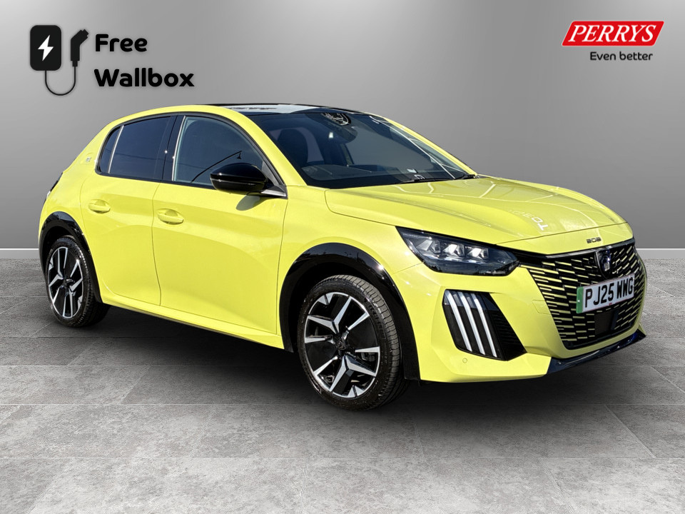 Peugeot e-208 115Kw Gt 51Kwh Yellow