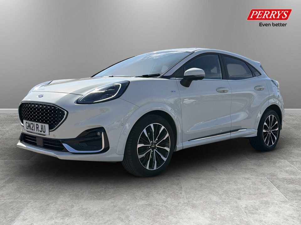 Ford Puma 1.0 Ecoboost Hybrid Mhev 155 St-line Vignale GN21RJU White #3