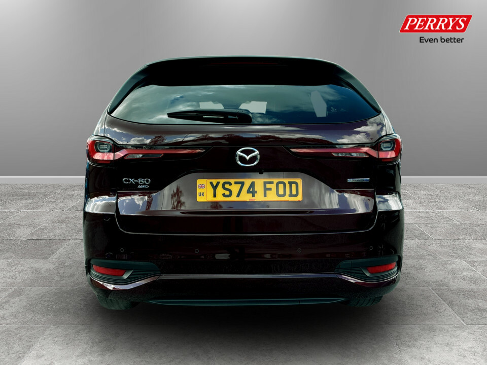 Mazda CX-80 2.5 Phev Homura Plus Awd Convdappan YS74FOD Red #6