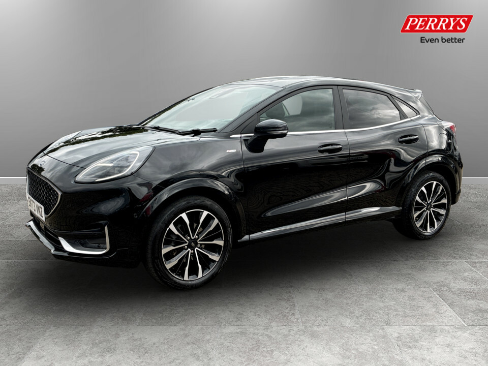 Ford Puma 1.0 Ecoboost Hybr Mhev 155 St-line Vignale Dct EK73VNZ Black #3