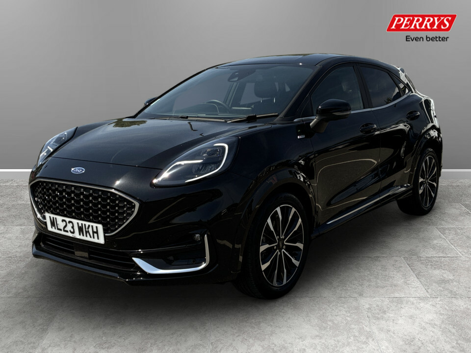 Ford Puma 1.0 Ecoboost Hybrid Mhev 155 St-line Vignale ML23WKH Black #3