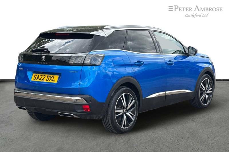 Peugeot 3008 1.6 Hybrid4 300 Gt E-eat8 - 2022 22 SA22DXL Blue #3