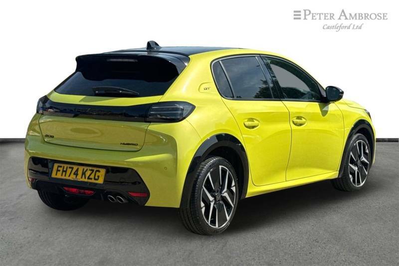 Peugeot 208 1.2 Hybrid 136 Gt E-dsc6 - 2025 74 FH74KZG Yellow #3