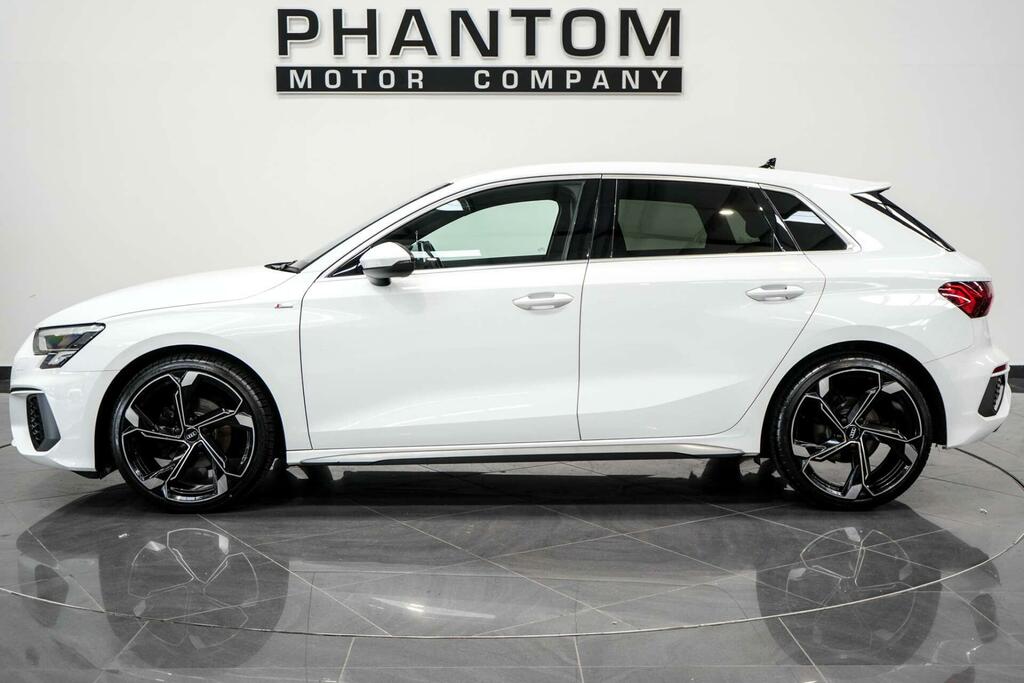 Audi A3 1.0 Tfsi 30 S Line Sportback Euro 6 Ss HG22WDY White #3