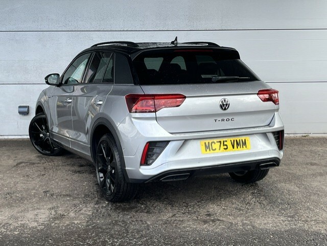 Volkswagen T-Roc 1.5 Tsi Black Edition Plus 150 Bhp MC75VMM Silver #5