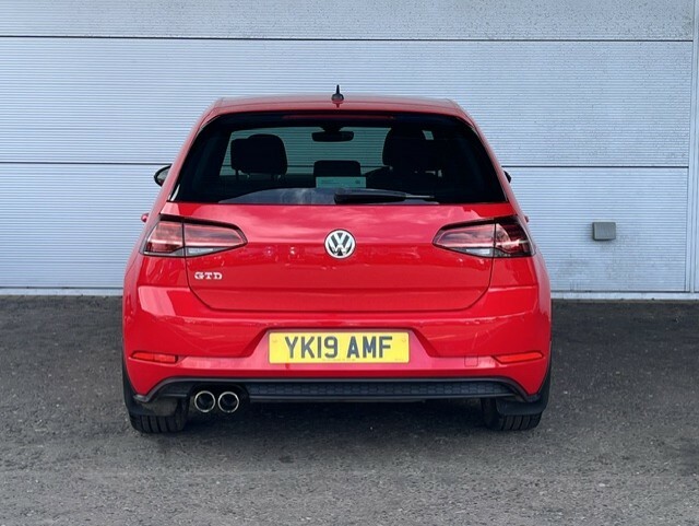 Volkswagen Golf 2.0 Gtd 184 Bhp Dsg YK19AMF Red #4