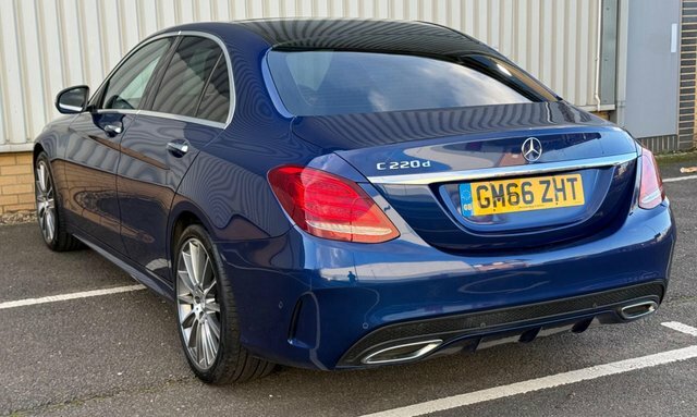 Mercedes-Benz C Class C220d Amg Line Premium GM66ZHT Blue #4