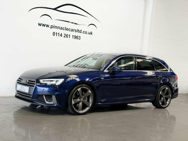 Audi A4 Avant 2019 2.0 Tdi 40 S Line S Tronic Euro 6 Ss MV69TYZ Blue #4