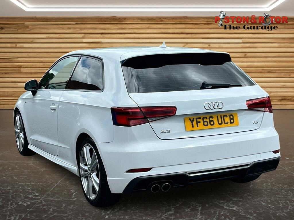 Audi A3 2.0 Tdi S Line S Tronic 6Spd Euro 6 Ss YF66UCB White #5