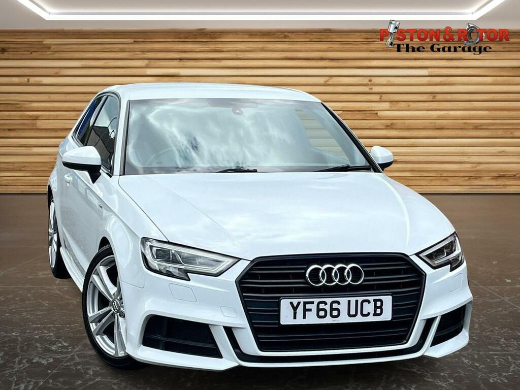 Audi A3 2.0 Tdi S Line S Tronic 6Spd Euro 6 Ss YF66UCB White