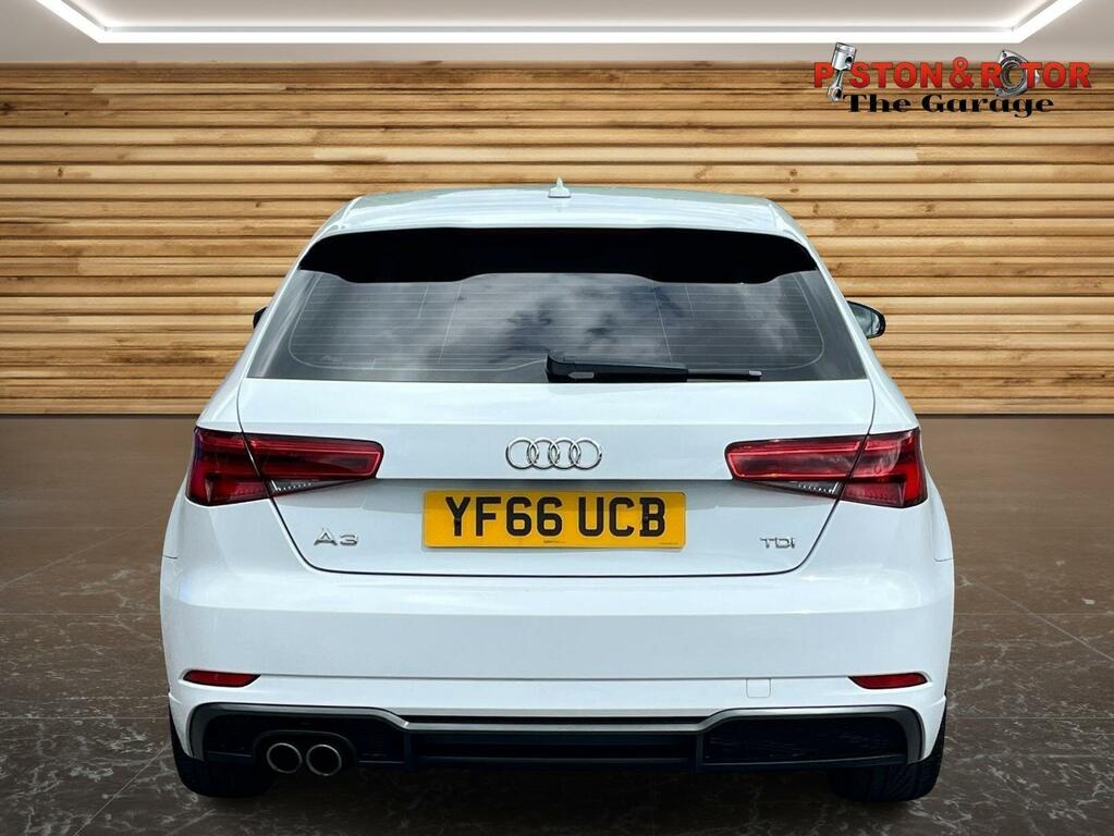 Audi A3 2.0 Tdi S Line S Tronic 6Spd Euro 6 Ss YF66UCB White #6